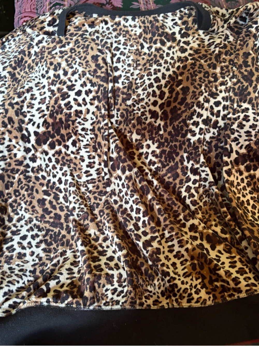 Faded Glory Leopard Print Pullover Top in Brown and Black
